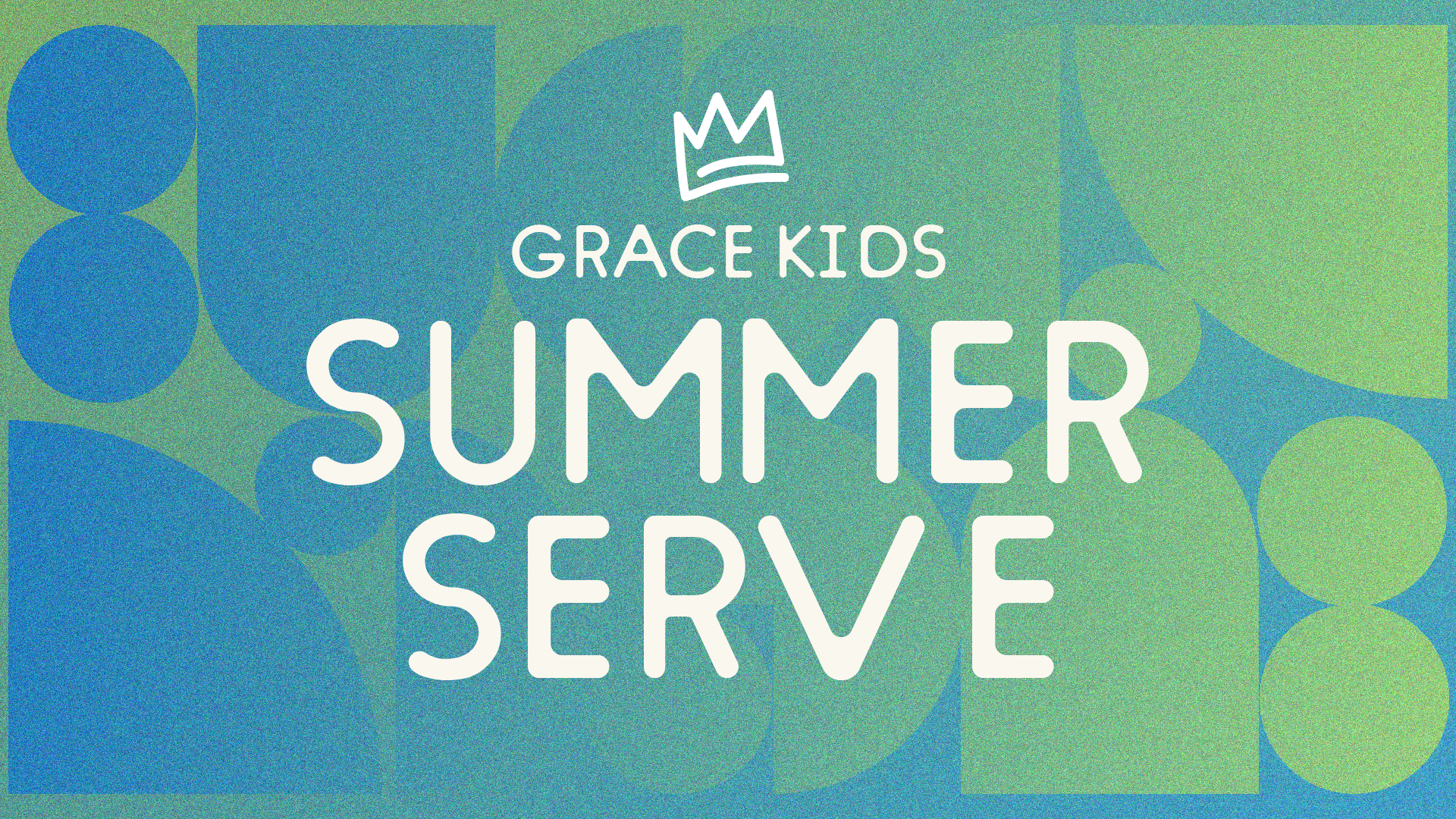 Summer Serve with Grace Kids graphic